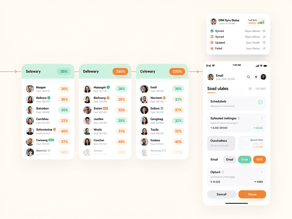 Helix AI lead-generation dashboard with a qualified-lead pipeline and automated outreach panel.